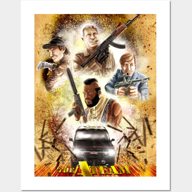 THE A-TEAM Wall Art by CrazyPencilComics